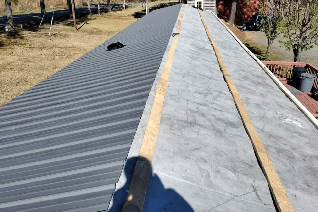 JLRoofing_Metal Installation Trailer Home in Cameron North Carolina
